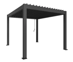 biohort Pergola 3 x 3,5 einfarbig, ca. B312/H264/T367,5 cm Dunkelgrau