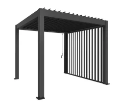 biohort Pergola 3 x 3 einfarbig, ca. B312/H264/T312 cm Dunkelgrau Best