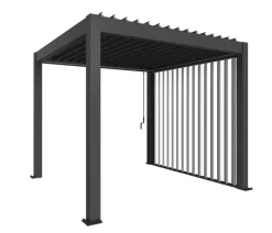 biohort Pergola 3 x 3 einfarbig, ca. B312/H264/T312 cm Dunkelgrau Best