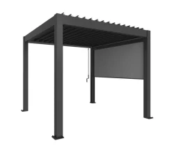 biohort Pergola 3 x 3 einfarbig, ca. B312/H264/T312 cm Dunkelgrau Best