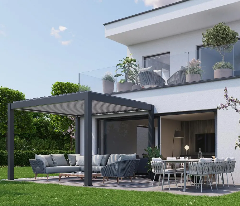 biohort Pergolen > Pergola 3 x 3 zweifarbig, ca. B312/H264/T312 cm