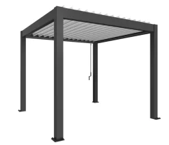 biohort Pergola 3 x 3 zweifarbig, ca. B312/H264/T312 cm Anthrazit