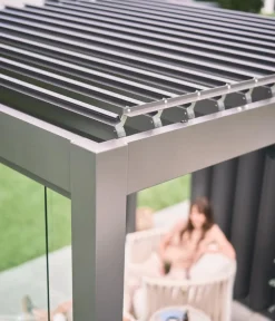 biohort Pergola 3 x 3 zweifarbig, ca. B312/H264/T312 cm Anthrazit