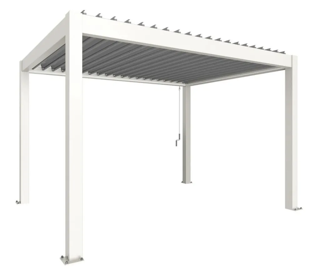 biohort Pergola 4 x 3 zweifarbig, ca. B404,5/H264/T312 cm Weiß Best