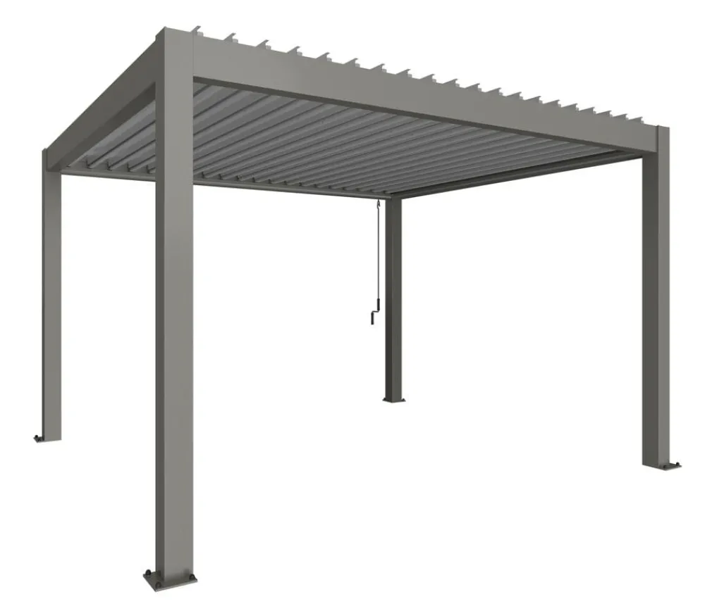 biohort Pergola 4 x 3,5 zweifarbig, ca. B404,5/H264/T367,5 cm Grau Outlet