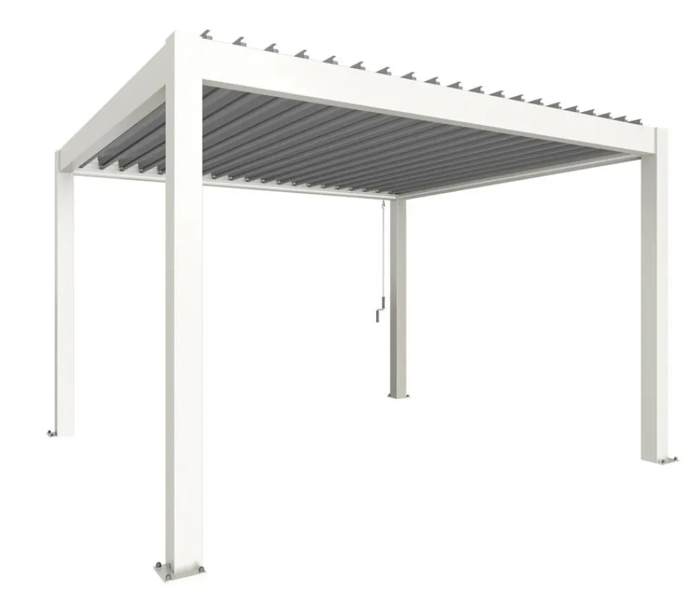 biohort Pergola 4 x 3,5 zweifarbig, ca. B404,5/H264/T367,5 cm Weiß Outlet
