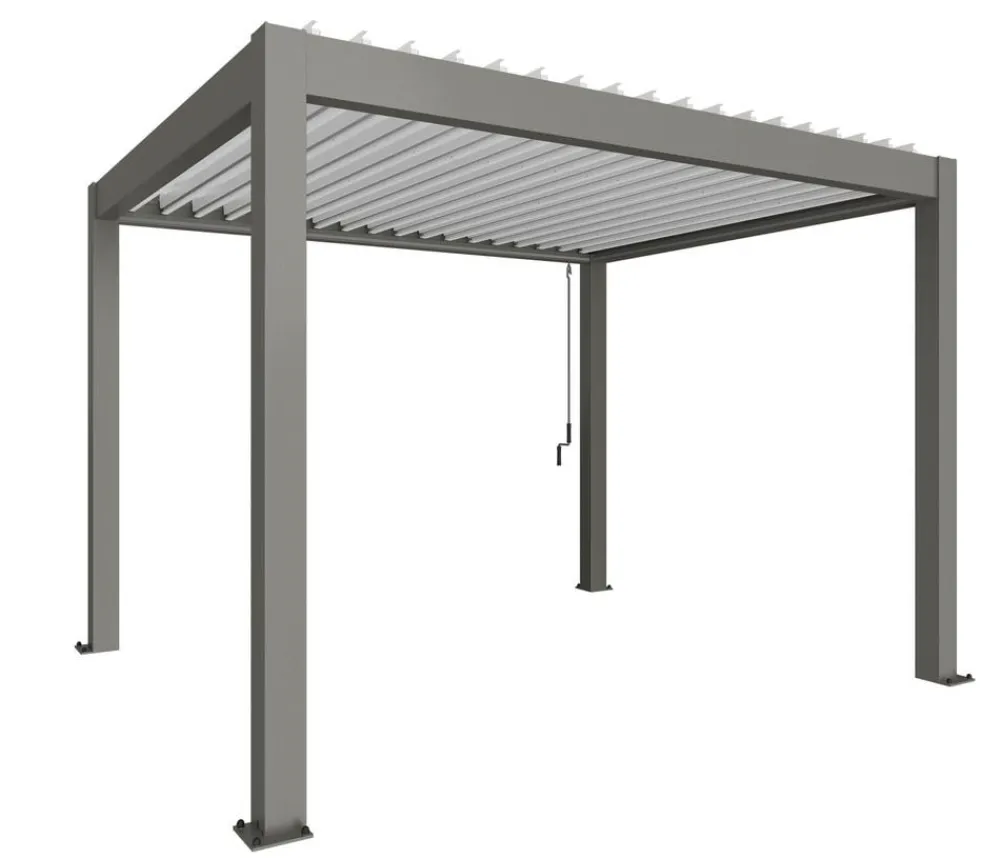 biohort Pergolen - Pergola 3,5 x 3 zweifarbig, ca. B367,5/H264/T312 cm Quarzgrau