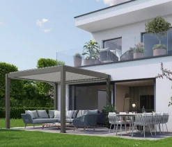 biohort Pergolen - Pergola 3 x 3 zweifarbig, ca. B312/H264/T312 cm Grau