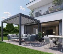 biohort Pergolen - Pergola 4 x 3,5 zweifarbig, ca. B404,5/H264/T367,5 cm Anthrazit
