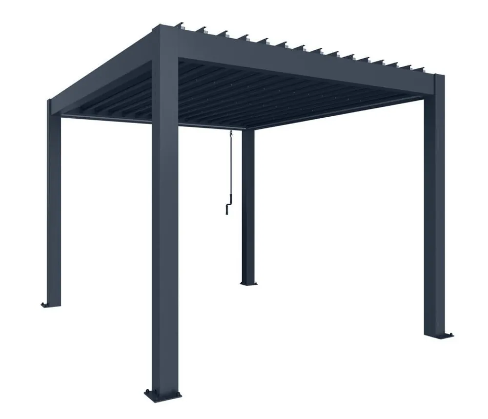 biohort Pergola 3 x 3,5 zweifarbig, ca. B312/H264/T367,5 cm Anthrazit Outlet