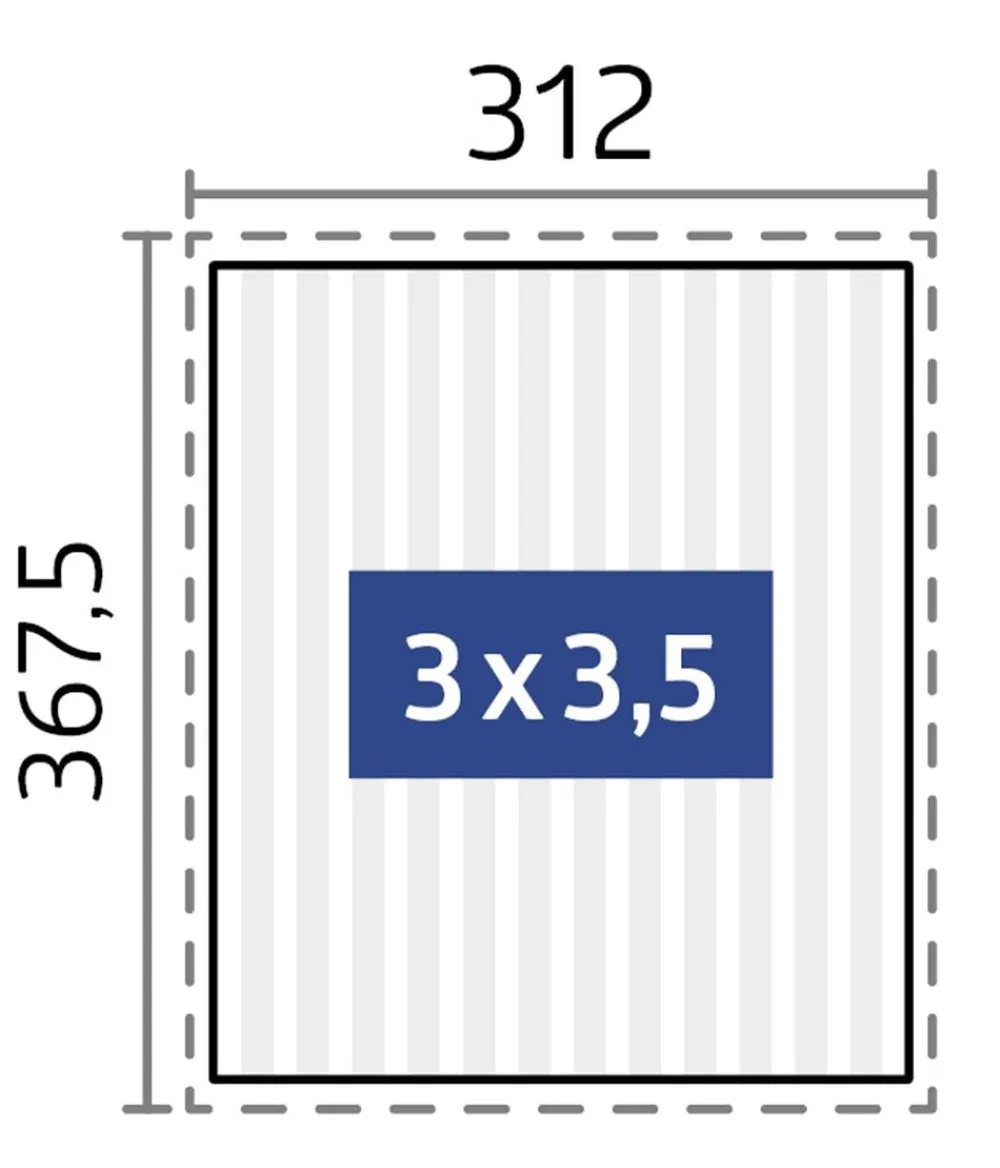 biohort Pergola 3 x 3,5 zweifarbig, ca. B312/H264/T367,5 cm Quarzgrau Sale