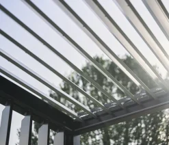 biohort Pergola 6 x 3,5 zweifarbig, ca. B608/H364/T367,5 cm Quarzgrau Hot