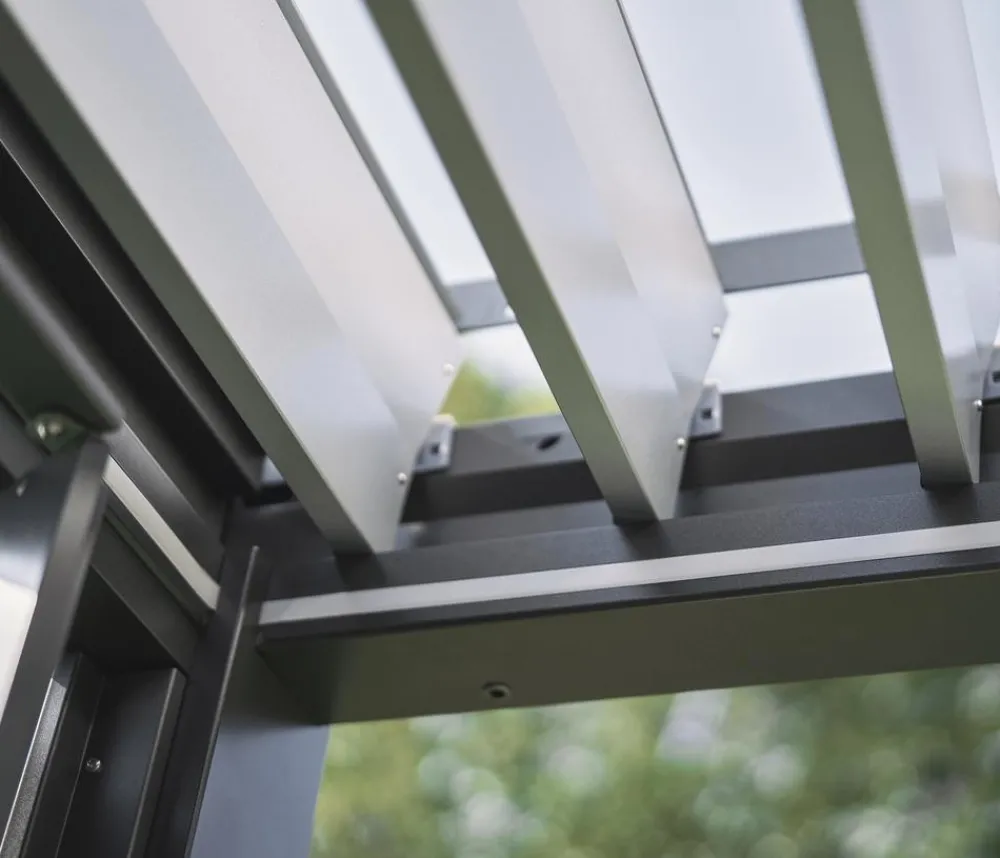 biohort Pergola 4,5 x 3 zweifarbig, ca. B460/H264/T312 cm Quarzgrau