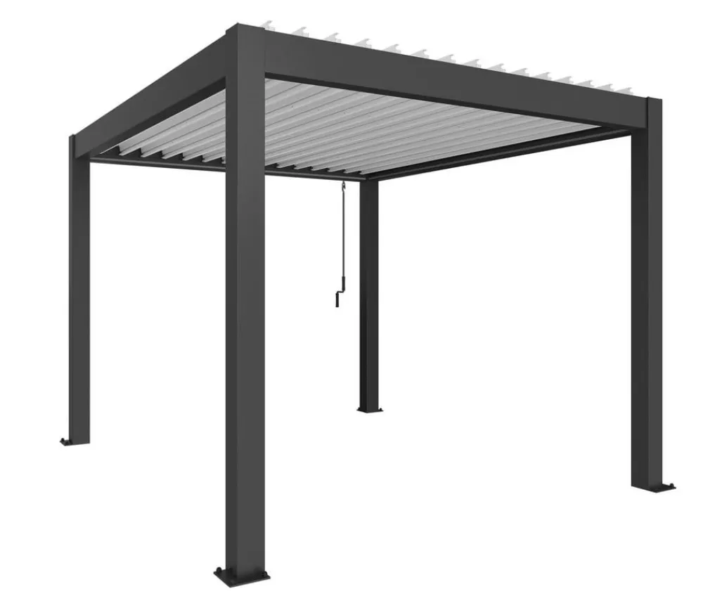 biohort Pergolen - Pergola 3 x 3,5 zweifarbig, ca. B312/H264/T367,5 cm Dunkelgrau