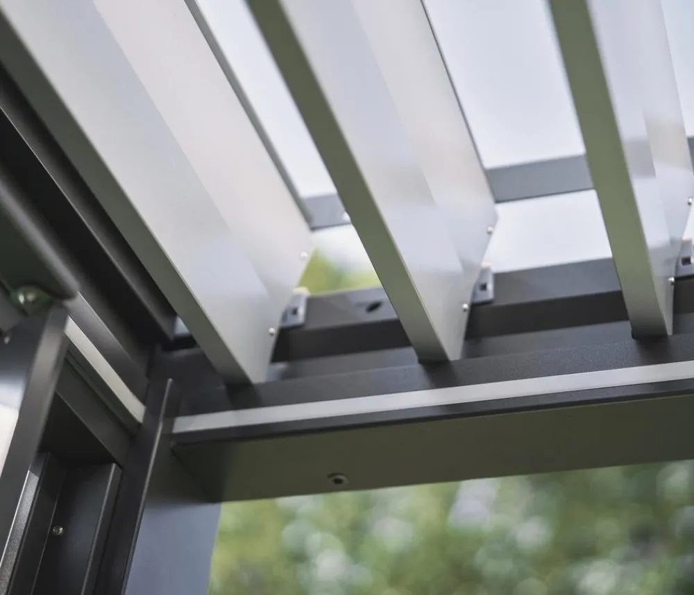biohort Pergolen - Pergola 6 x 3,5 zweifarbig, ca. B608/H364/T367,5 cm Anthrazit