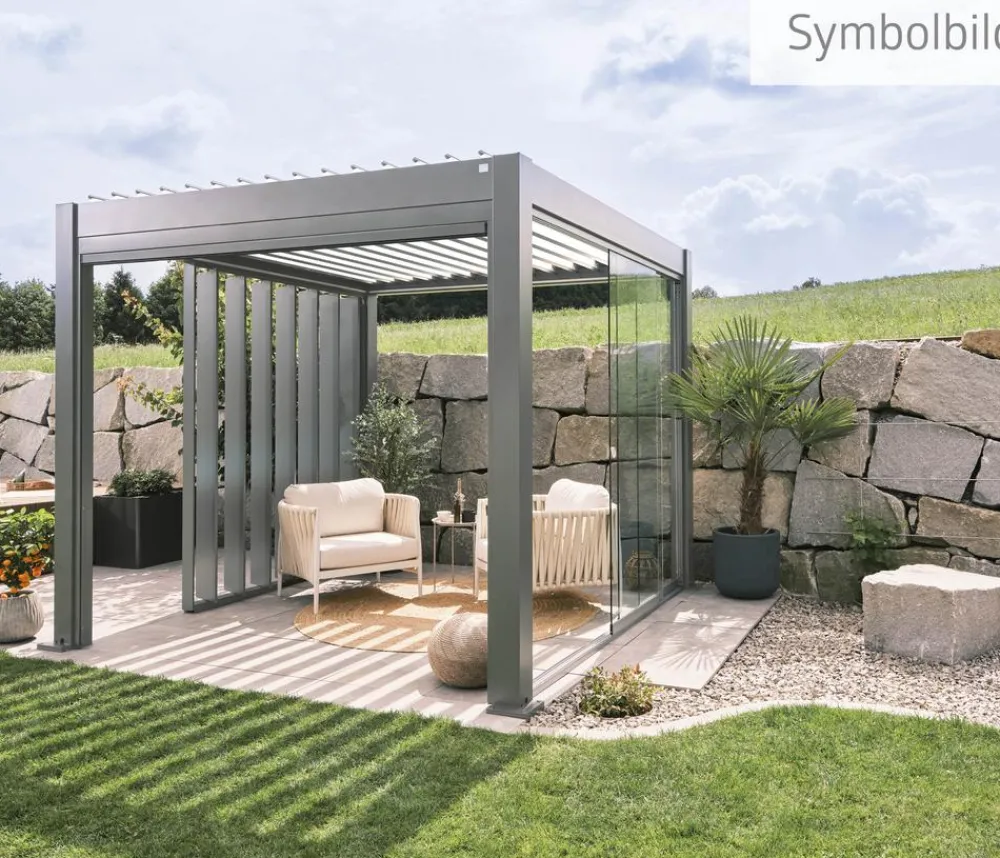 biohort Pergolen - Pergola 6 x 3,5 zweifarbig, ca. B608/H364/T367,5 cm Anthrazit
