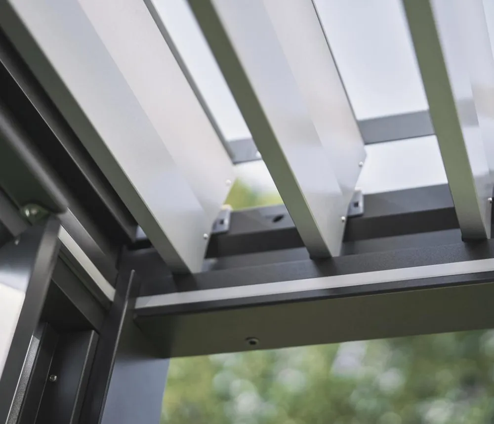 biohort Pergola 5 x 3,5 zweifarbig, ca. B515,5/H264/T367,5 cm Grau Hot