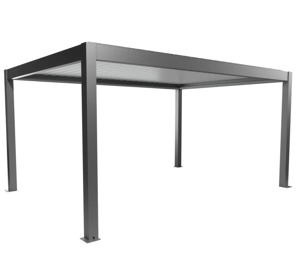 biohort Pergola 5 x 3,5 zweifarbig, ca. B515,5/H264/T367,5 cm Grau Hot