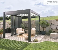 biohort Pergolen - Pergola 5 x 3,5 zweifarbig, ca. B515,5/H264/T367,5 cm Anthrazit
