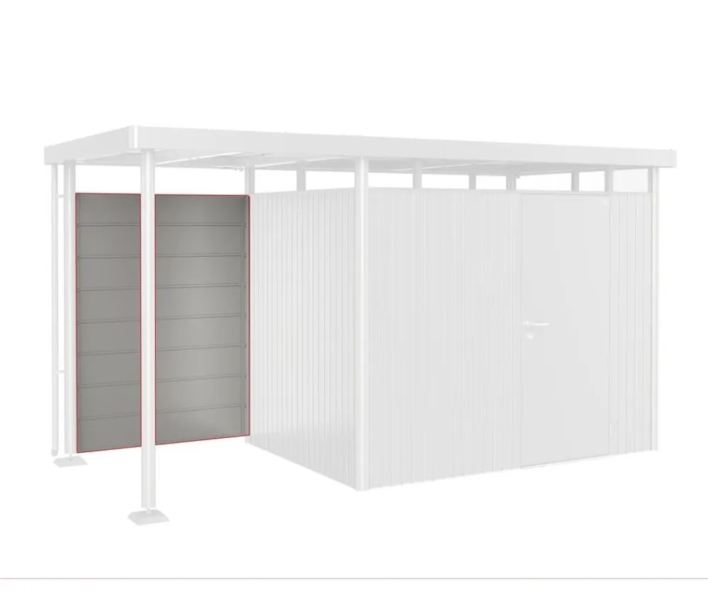 biohort Rückwand für Seitendach HighLine H2-H5 Quarzgrau Outlet