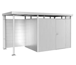 biohort Anbauten - Rückwand für Seitendach HighLine H2-H5 Silber