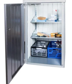 biohort Mülltonnenboxen - Regalsteher Alex, 2 Stück Silber