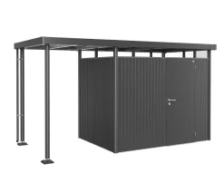 biohort Seitendach für Gerätehaus HighLine H2 Dunkelgrau Clearance