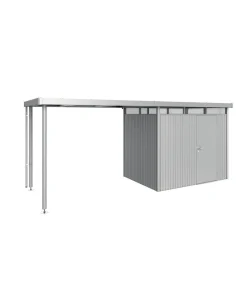 biohort Seitendach für Gerätehaus HighLine H2 Silber Outlet