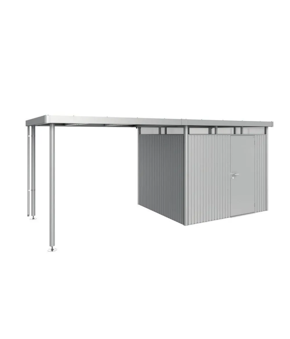 biohort Seitendach für Gerätehaus HighLine H3 Silber Online