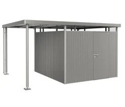biohort Anbauten - Seitendach für Gerätehaus HighLine H5/H6 Quarzgrau