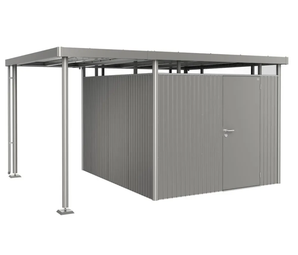 biohort Anbauten - Seitendach für Gerätehaus HighLine H5/H6 Quarzgrau
