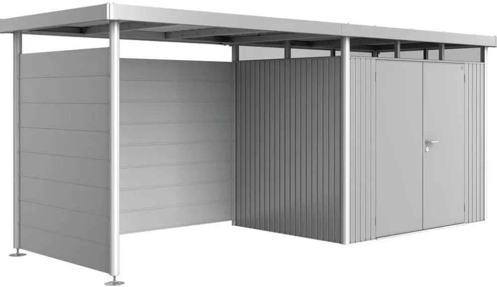 biohort Seitenwand für Seitendach HighLine Silber Hot