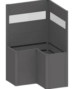biohort Hochbeete & Frühbeete > Sichtschutz Belvedere L100 mit Acrylglas, ca. B102/H91/T102 cm