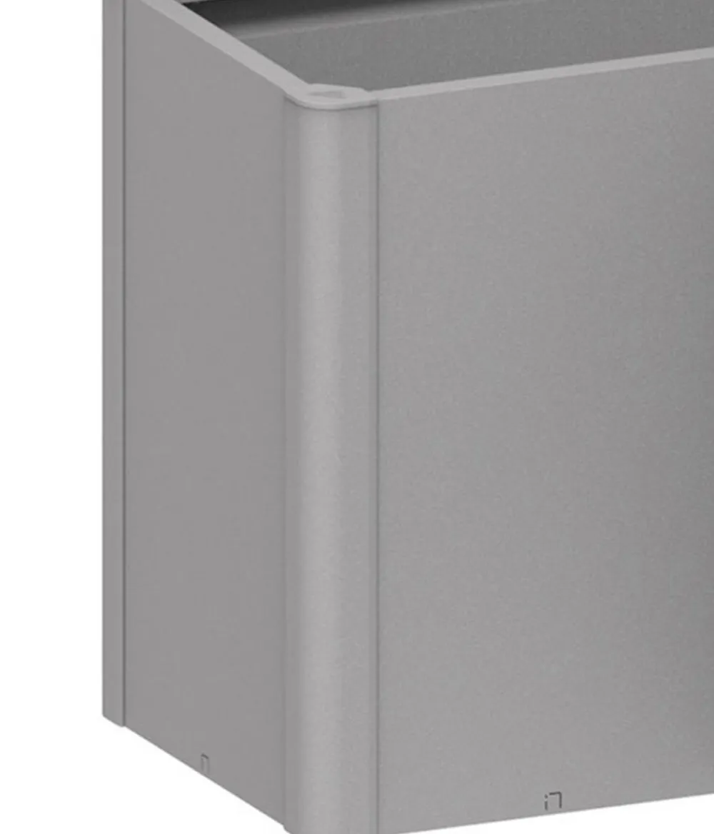 biohort Sichtschutz Belvedere L100 mit Acrylglas, ca. B102/H91/T102 cm Silber Clearance