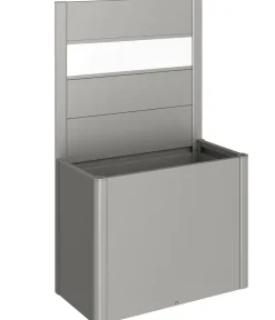 biohort Sichtschutz Belvedere 100 mit Acrylglas, ca. B102/H91/T4 cm Quarzgrau