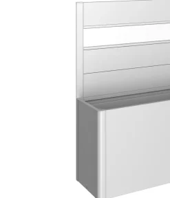 biohort Sichtschutz Belvedere 150 mit Acrylglas, ca. B152/H91/T4 cm Silber Clearance