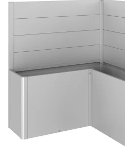 biohort Hochbeete & Frühbeete - Sichtschutz Belvedere L150, ca. B152/H91/T152 cm Silber