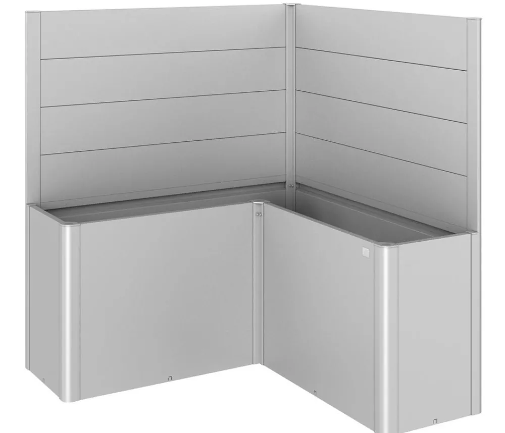biohort Hochbeete & Frühbeete - Sichtschutz Belvedere L150, ca. B152/H91/T152 cm Silber