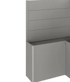 biohort Hochbeete & Frühbeete - Sichtschutz Belvedere L150, ca. B152/H91/T152 cm Quarzgrau