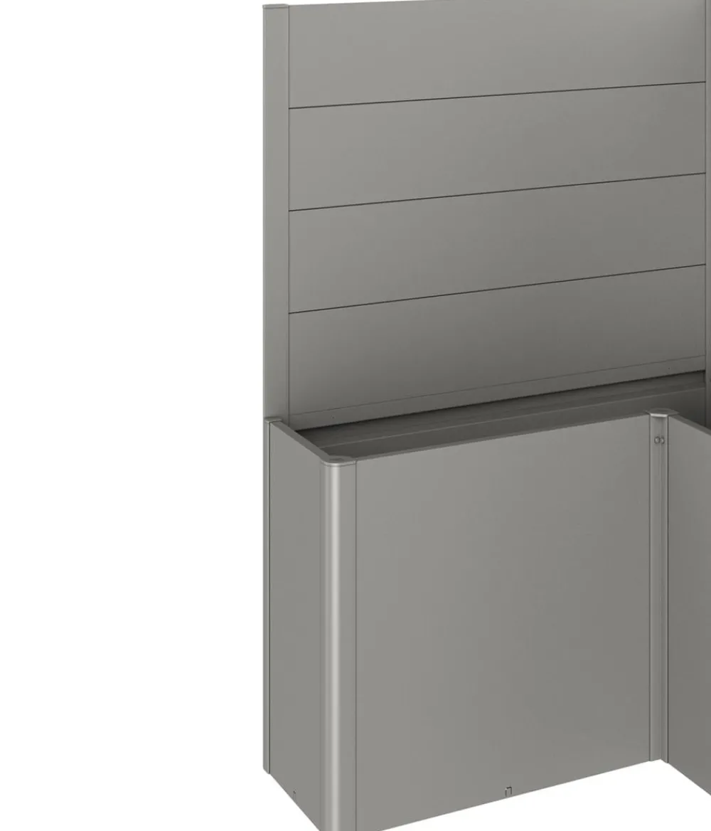 biohort Hochbeete & Frühbeete - Sichtschutz Belvedere L150, ca. B152/H91/T152 cm Quarzgrau