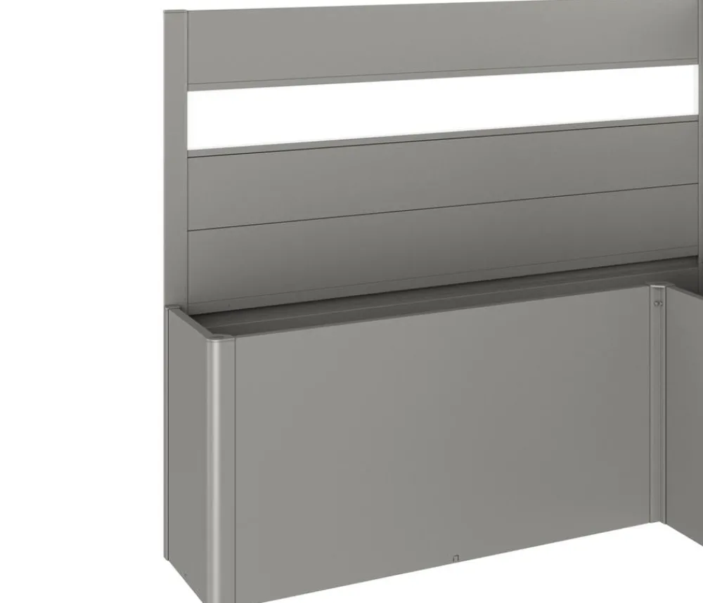 biohort Sichtschutz Belvedere L200 mit Acrylglas, ca. B201/H91/T201 cm Quarzgrau Online