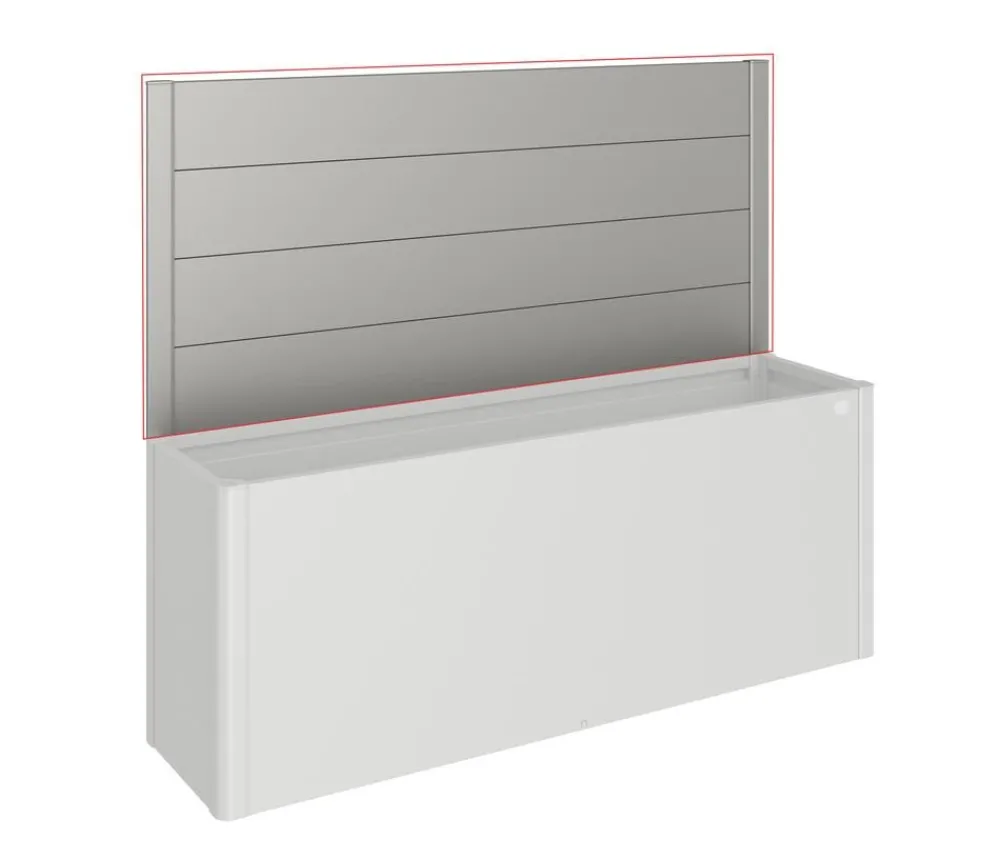 biohort Sichtschutz|Hochbeete & Frühbeete - Sichtschutz für HochBeet 4x1, ca. B397/H91/T4 cm Quarzgrau