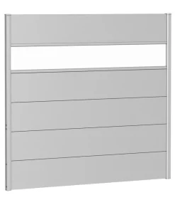 biohort Sichtschutz - Sichtschutz mit Acrylglas, ca. B150/H135 cm Silber