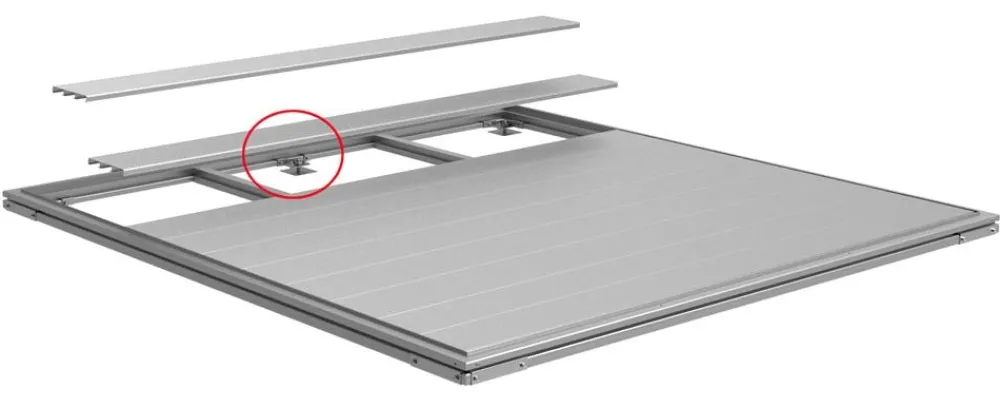 biohort SmartBase Fundament-Zusatzpaket für Zusatztür Silber Sale