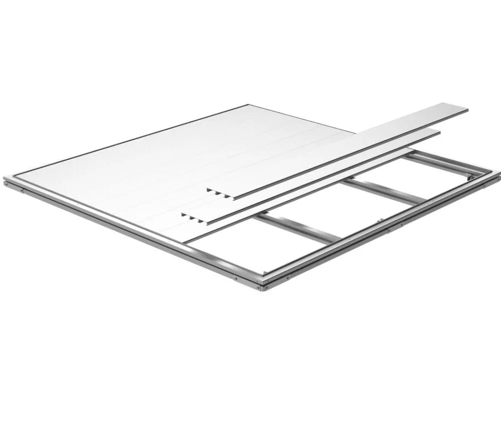 biohort Gartenschränke & Minigaragen - SmartBase MiniGarage L, ca. B140/H18/T198 cm Silber
