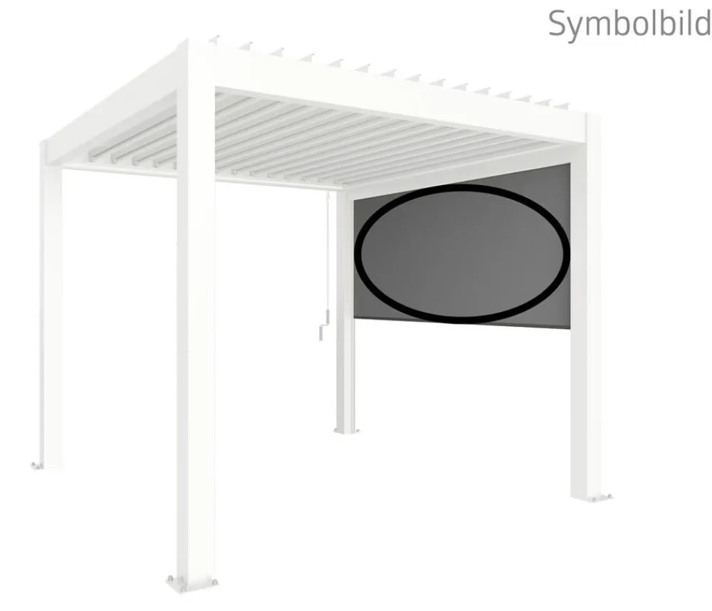 biohort Pergolen > Sonnenschutzrollo Gr. 3,5 m, ca. B327/H235/T10 cm