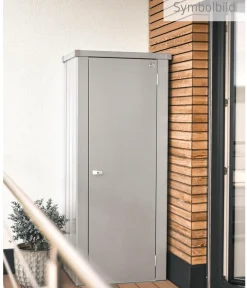 biohort Terrassenschrank Julia M, ca. B77,7/H140,2/T57 cm Silber Discount