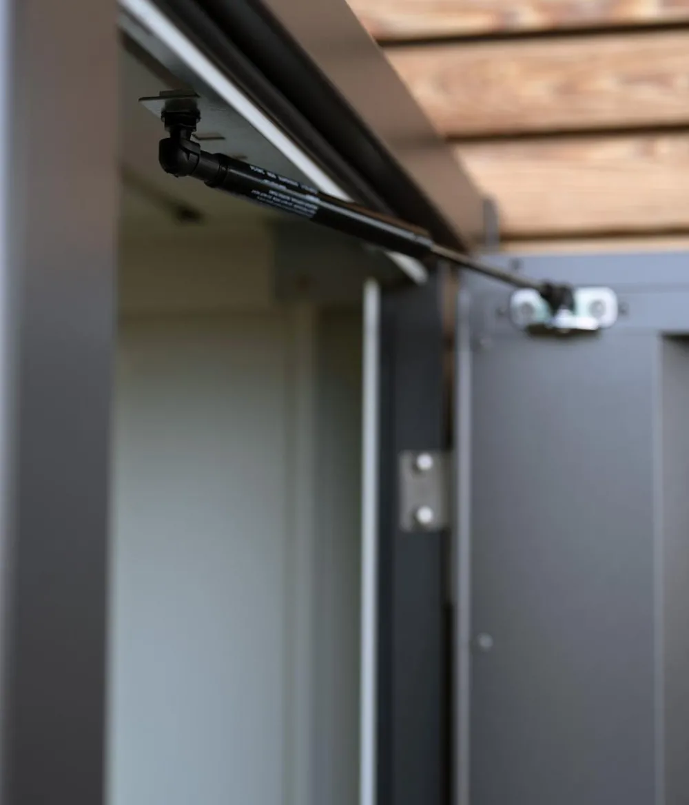 biohort Terrassenschrank Julia L, ca. B77,7/H140,2/T87 cm Silber Discount