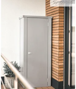 biohort Terrassenschrank Julia L, ca. B77,7/H140,2/T87 cm Silber Discount