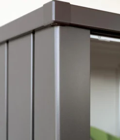 biohort Gartenschränke & Minigaragen - Terrassenschrank Julia M, ca. B77,7/H140,2/T57 cm Quarzgrau
